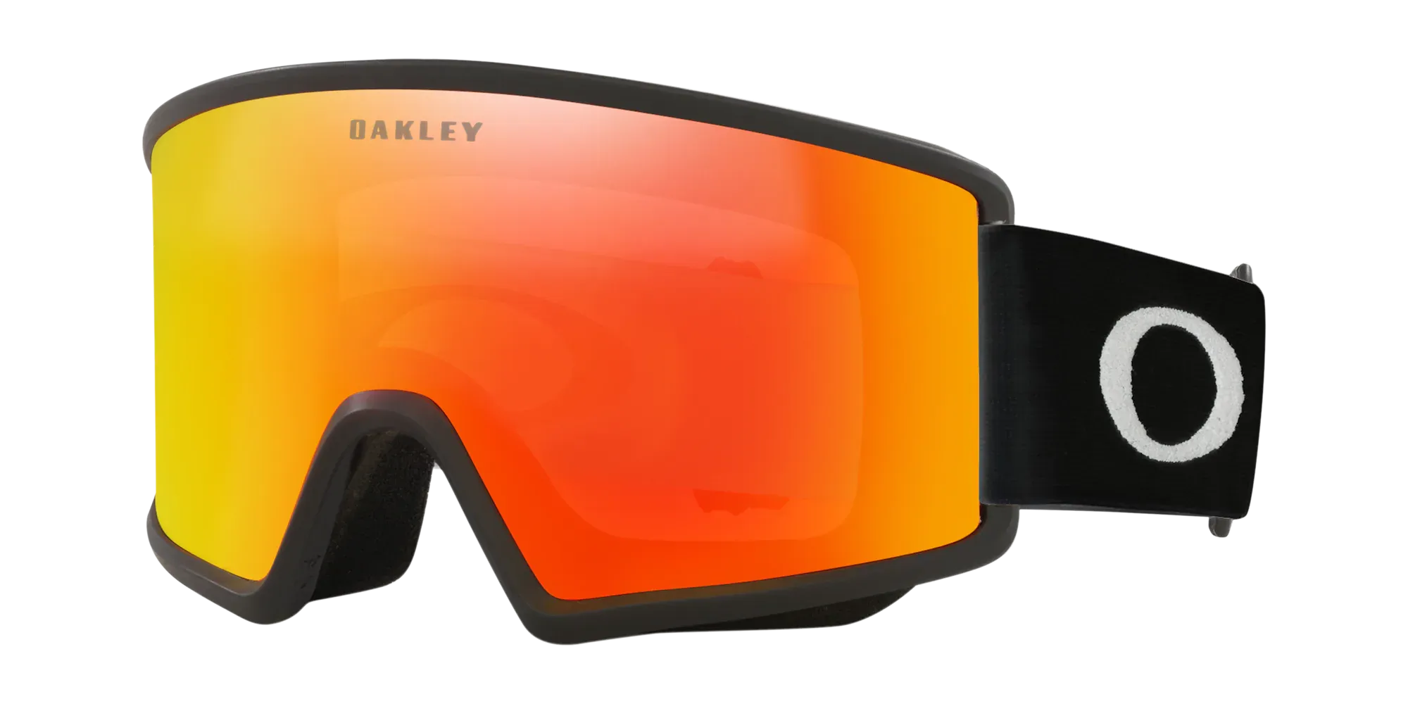 Target Line M Snow Goggles - Matte Black w/ Fire Iridium & Persimmon Lenses