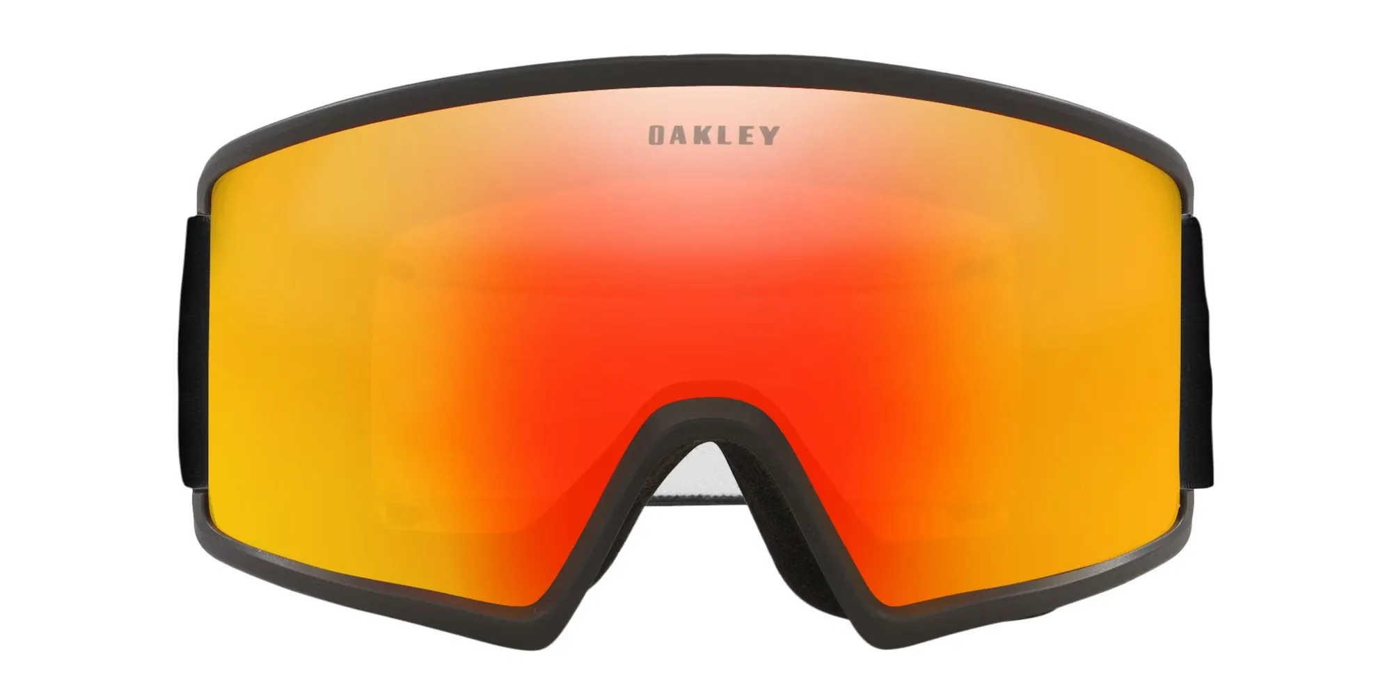 Target Line M Snow Goggles - Matte Black w/ Fire Iridium & Persimmon Lenses