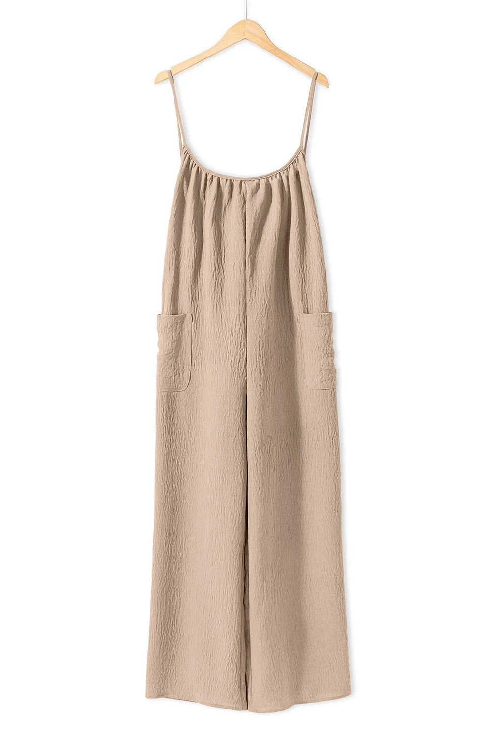 TEEK - Scoop Neck Spaghetti Strap Jumpsuit