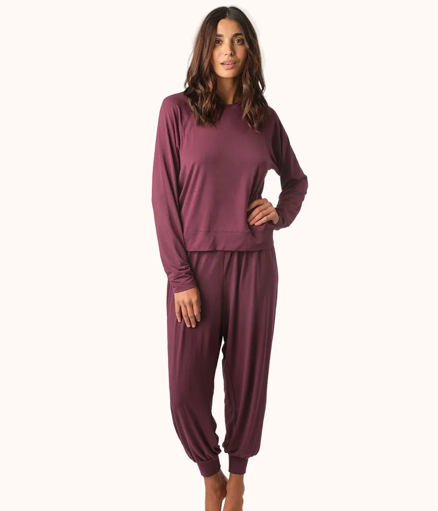 The All-Day Crew & Jogger Bundle: Plum