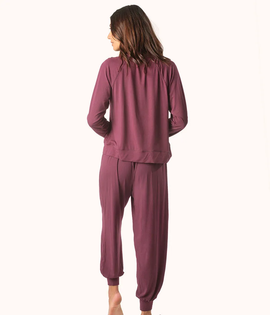 The All-Day Crew & Jogger Bundle: Plum