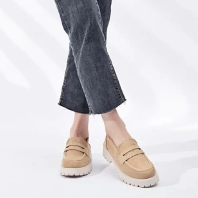 Thick Square Heel Casual Loafers for Women Collection