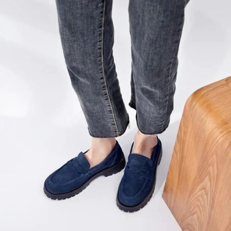 Thick Square Heel Casual Loafers for Women Collection