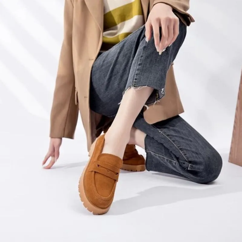 Thick Square Heel Casual Loafers for Women Collection