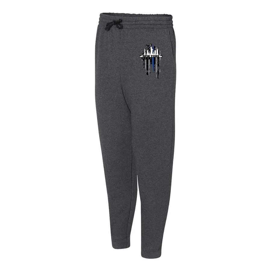 Thin Blue Line New York Skyline Joggers