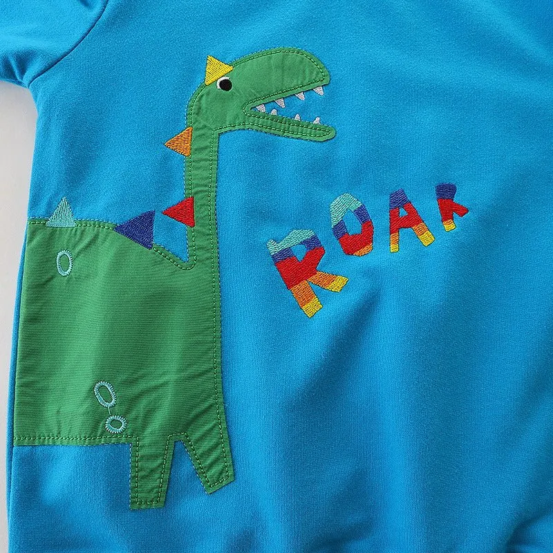 Toddler Boys Dinosaur Print Sweatshirt