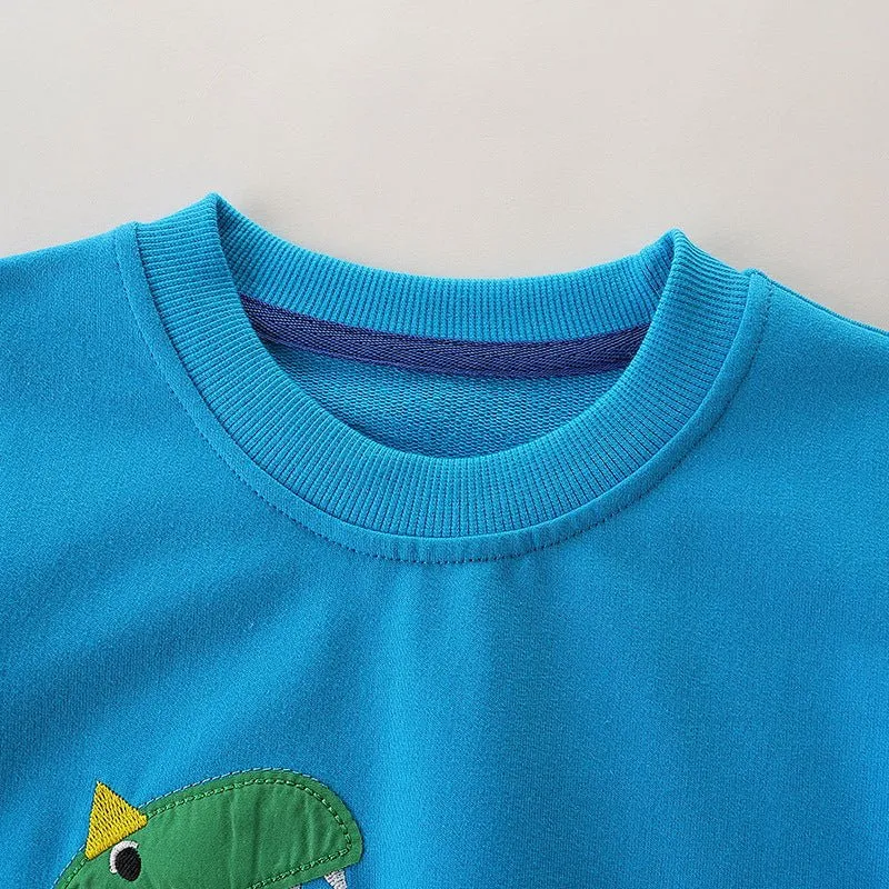 Toddler Boys Dinosaur Print Sweatshirt