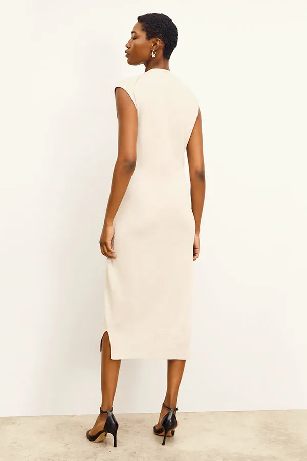 Toula Vest Dress - Cotton Silk Knit :: Ivory