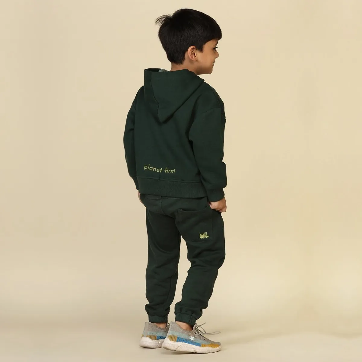 Trees-Please Unisex Joggers Set, Dark Green | Planet First