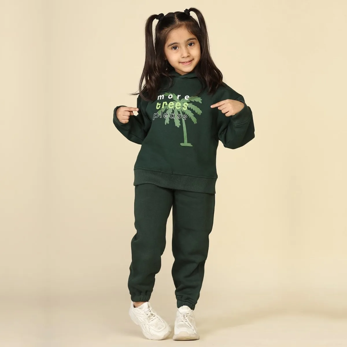 Trees-Please Unisex Joggers Set, Dark Green | Planet First