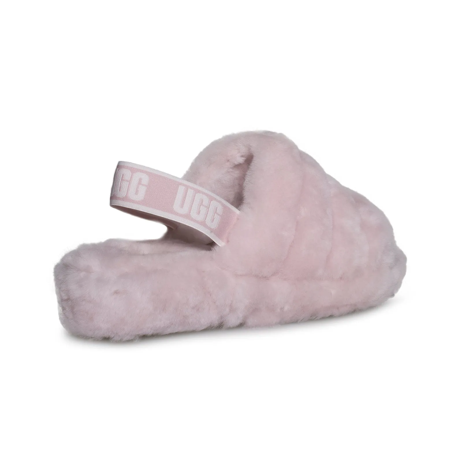 UGG Fluff Yeah Slide Seashell Pink Slippers - Women's