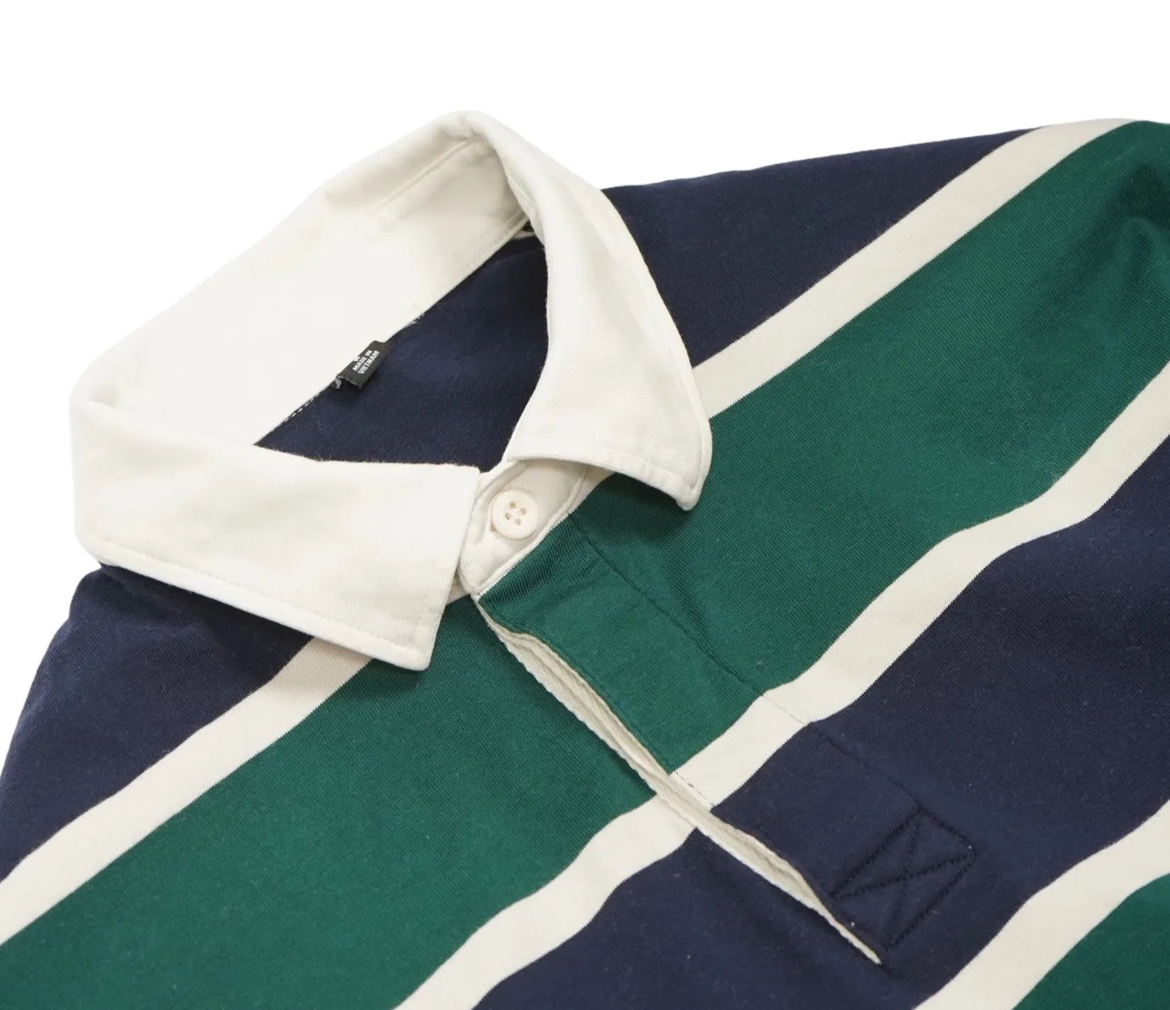 Uniqlo - Green/Blue Rugby Sweater M