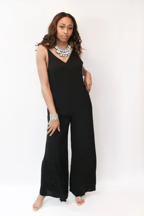 V-Neck Jumpsuit