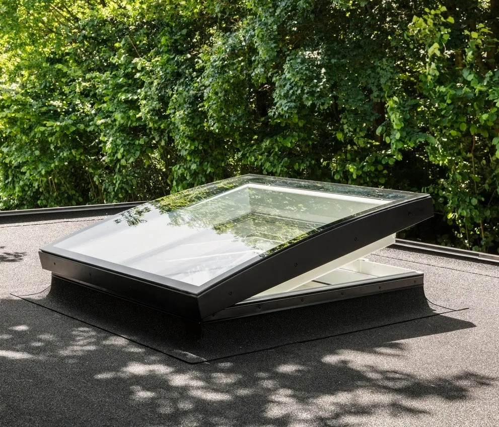 VELUX CVU 060060 1093 INTEGRA® SOLAR Curved Glass Rooflight Package 60 x 60 cm (Including CVU Triple Glazed Base & ISU Curved Glass Top Cover)