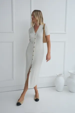 VIENNA KNIT DRESS - Ivory