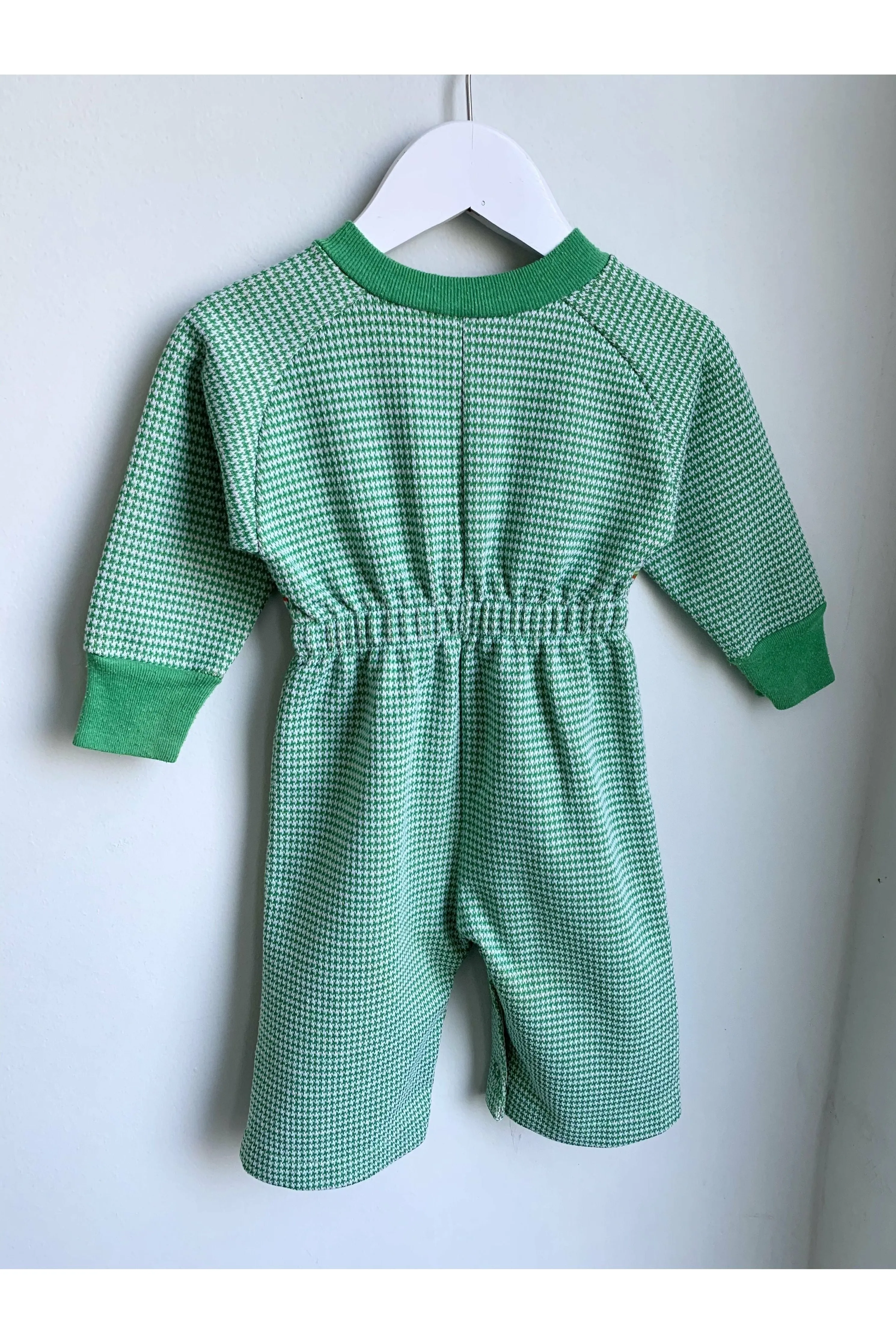 Vintage Houndstooth Marching Band Print Jumpsuit - Size 12 Mos