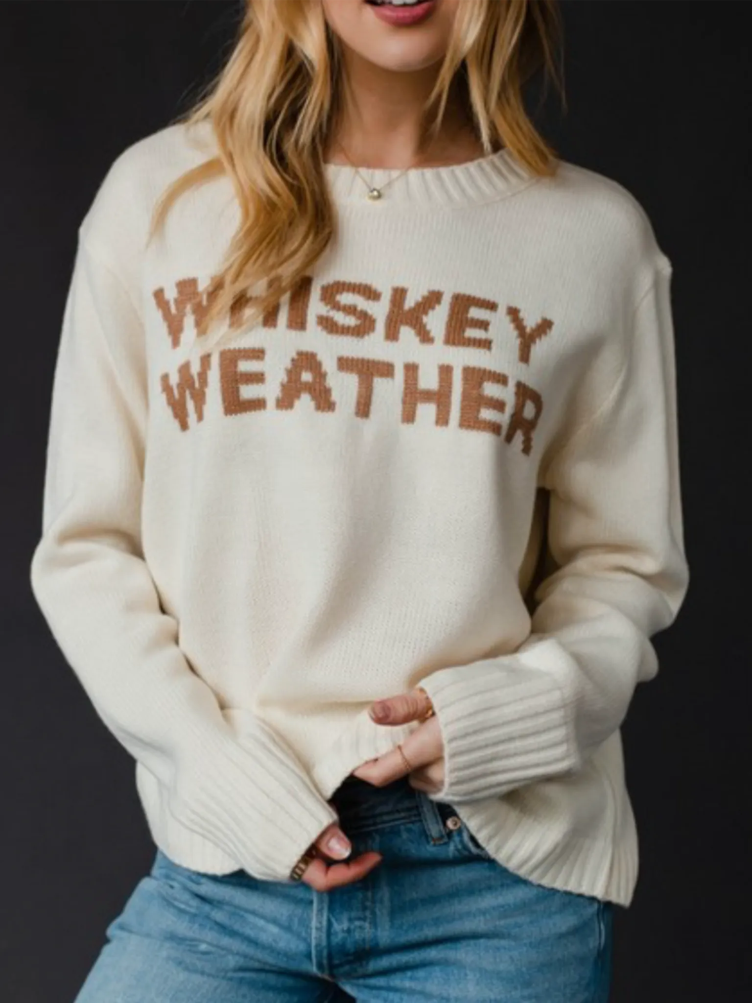 Whiskey Weather Sweater - Ivory