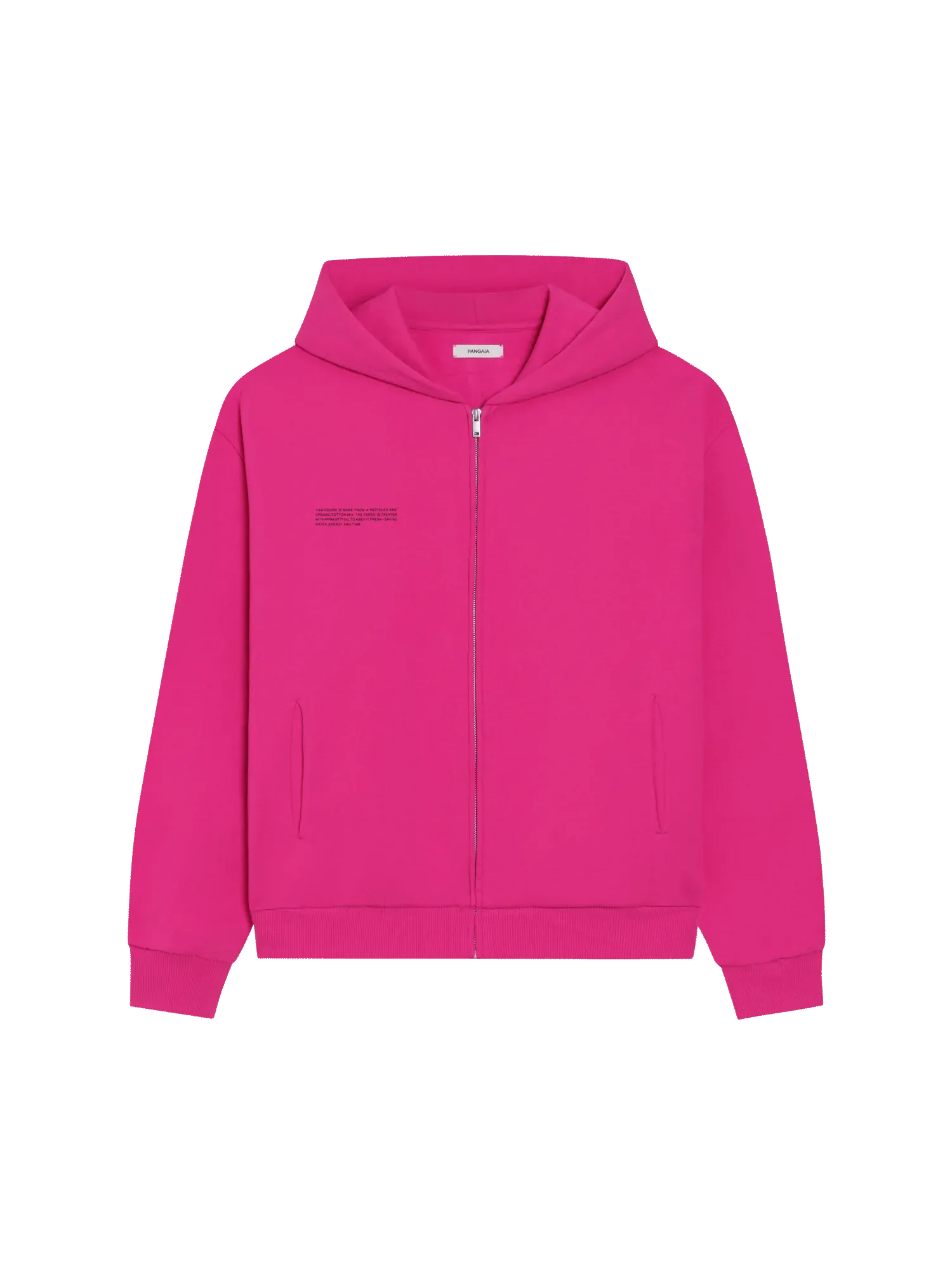 Wide Fit Zipped Hoodie—foxglove pink