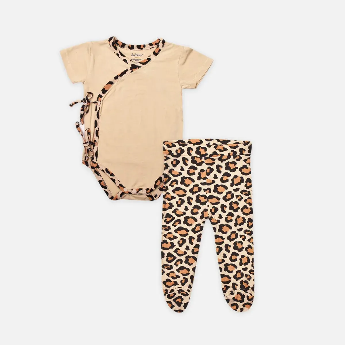 Wild Ones Front-tie Bodysuit & Leggings 2-pc Set