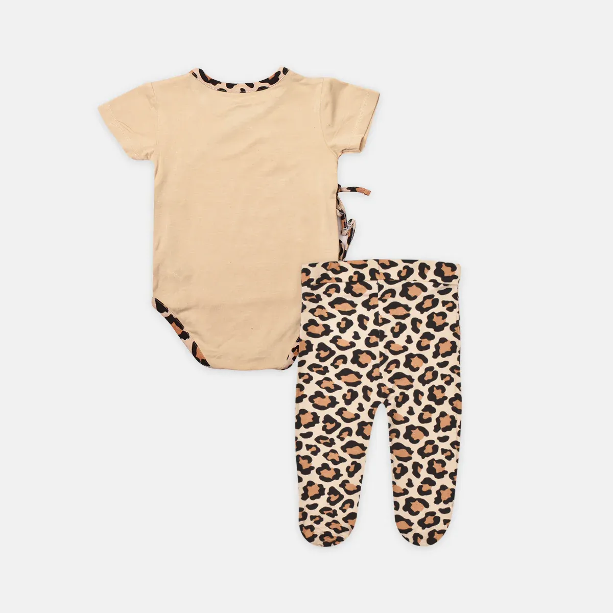 Wild Ones Front-tie Bodysuit & Leggings 2-pc Set