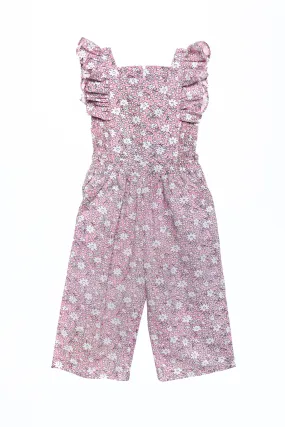 Wilde Jumpsuit London Flowers Rose Milk