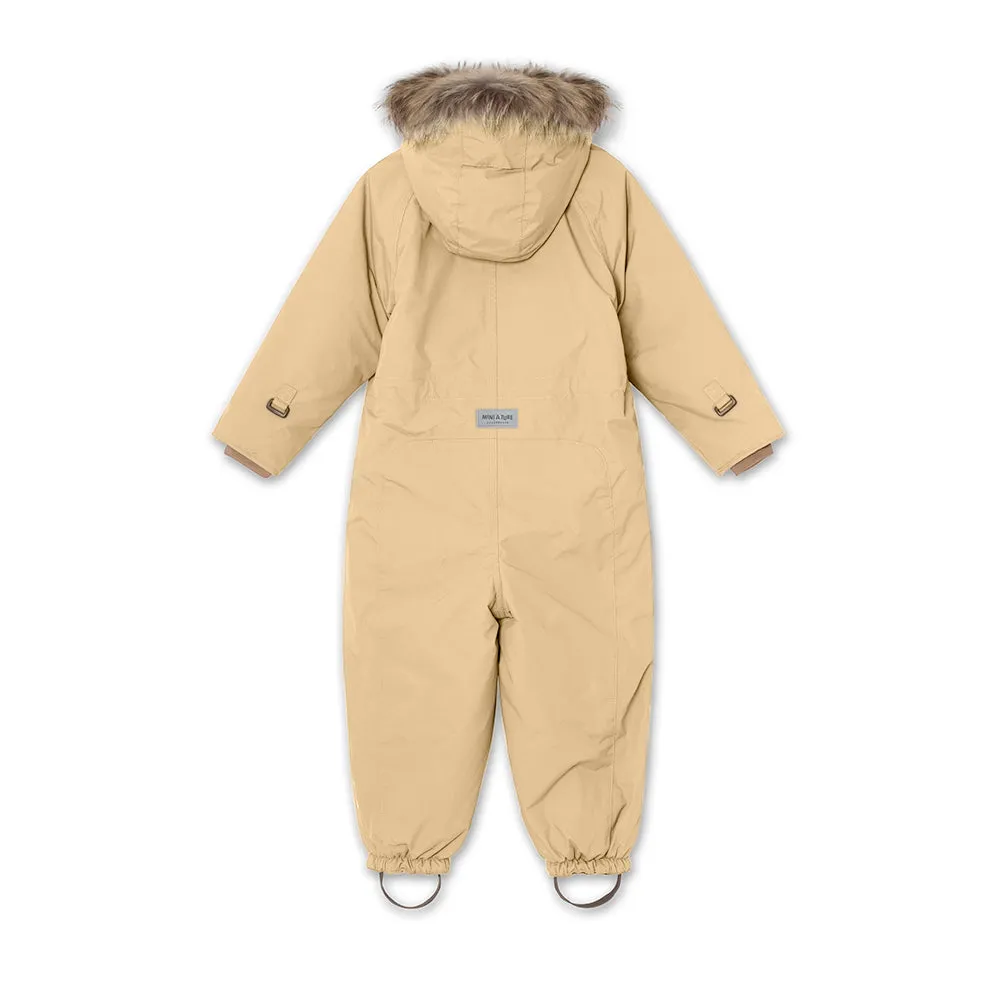 Wisti Fleece Lined Snowsuit Fur. GRS Semolina Sand