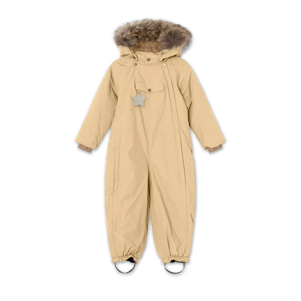 Wisti Fleece Lined Snowsuit Fur. GRS Semolina Sand