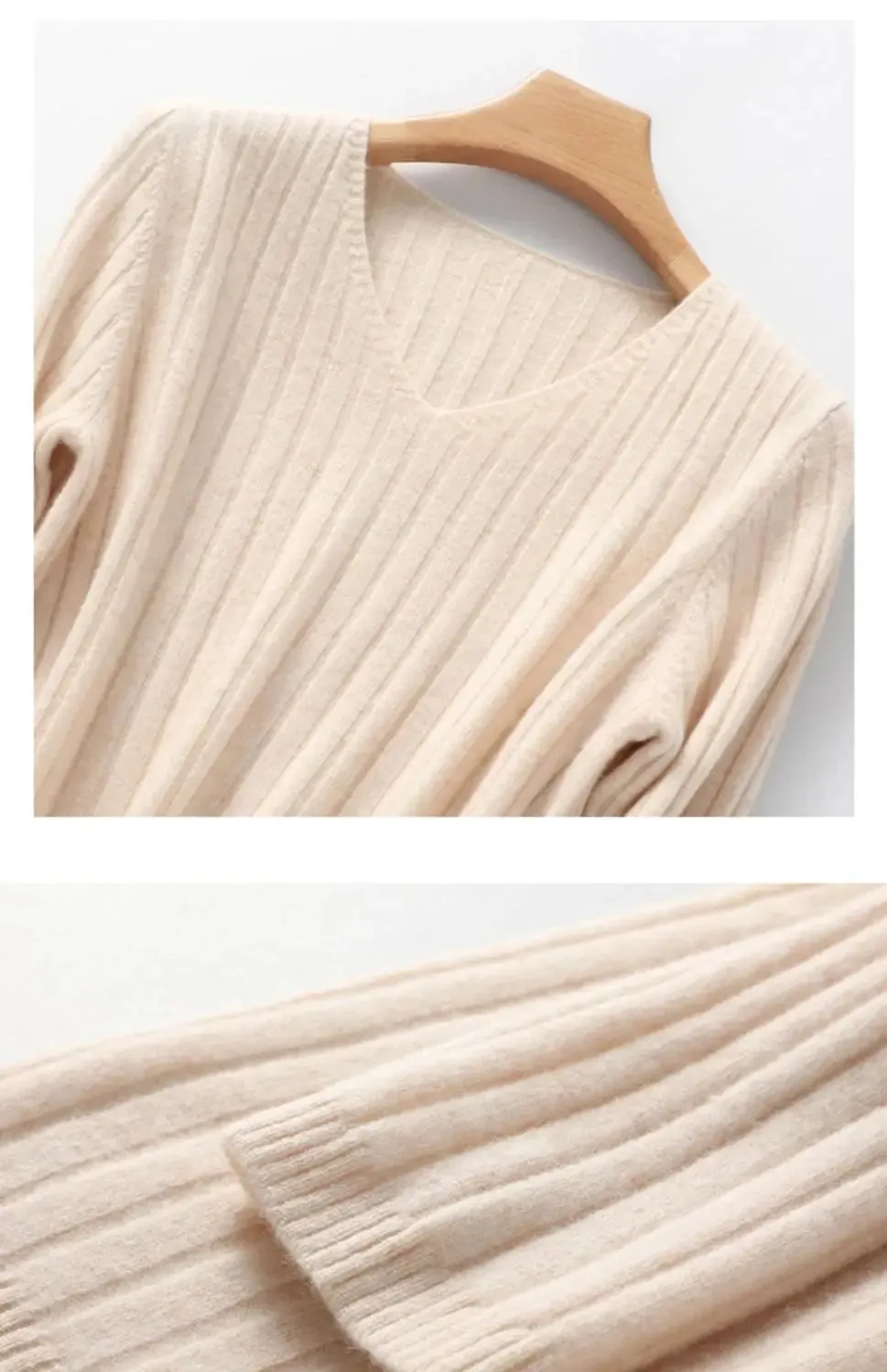 Women Sweater Long Sleeve Top Knitted Pullover V-Neck Fashion Sweater Woman Winter 2022 Basic Female Clothing Soild OL Sweaters