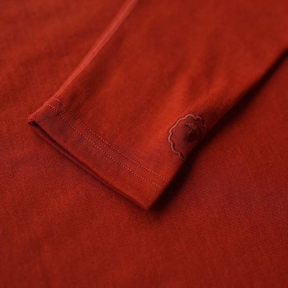 Womens IsoSoft 180 Long Sleeve Crew (Burnt Orange)