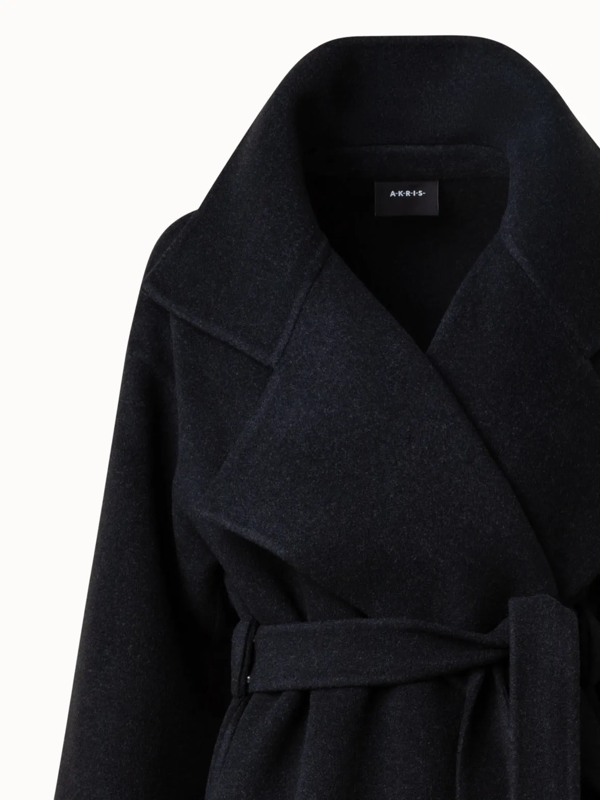 Wool Cashmere Angora Double-Face Coat