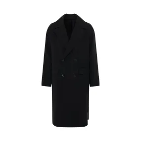 Wool Maxi Coat in Black