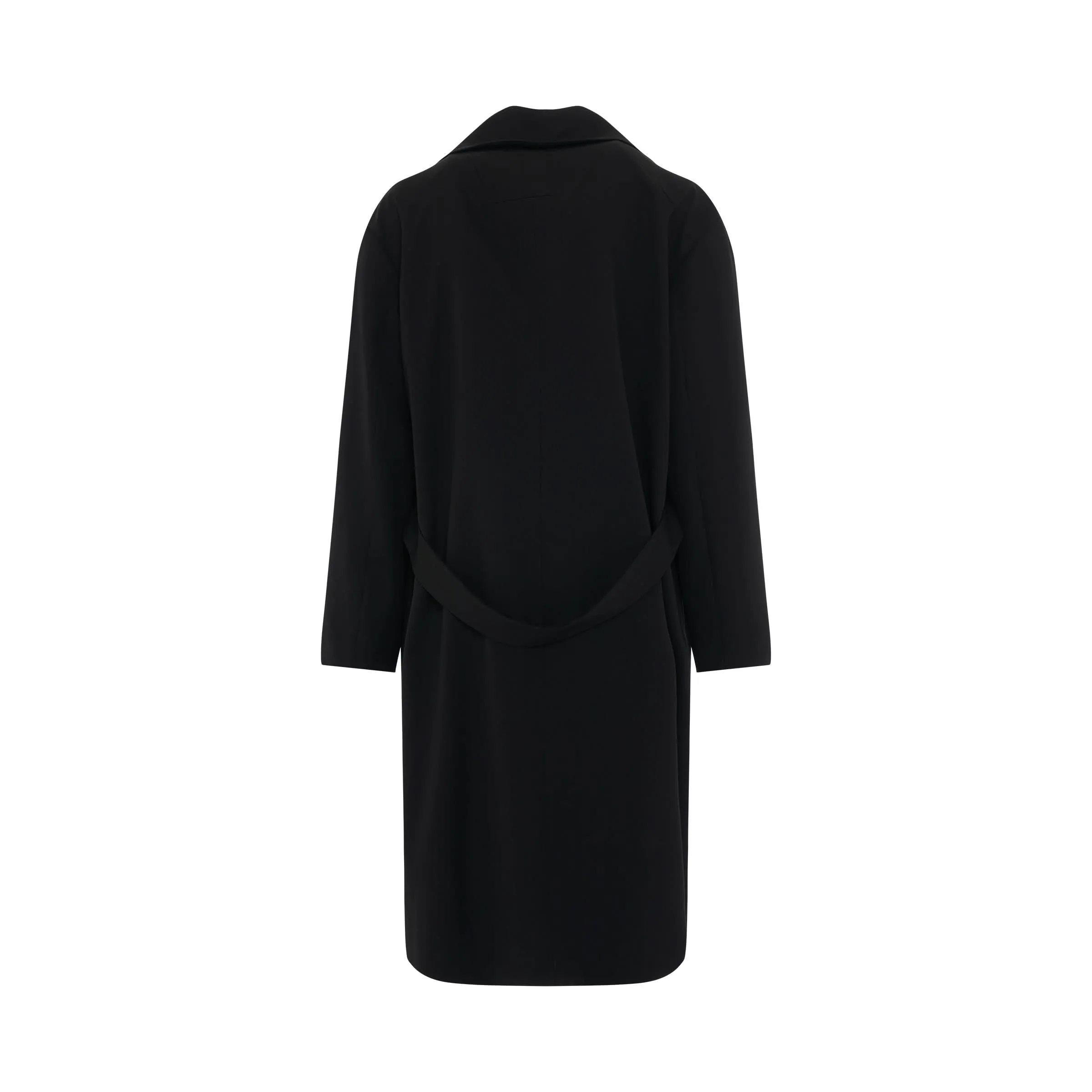 Wool Maxi Coat in Black