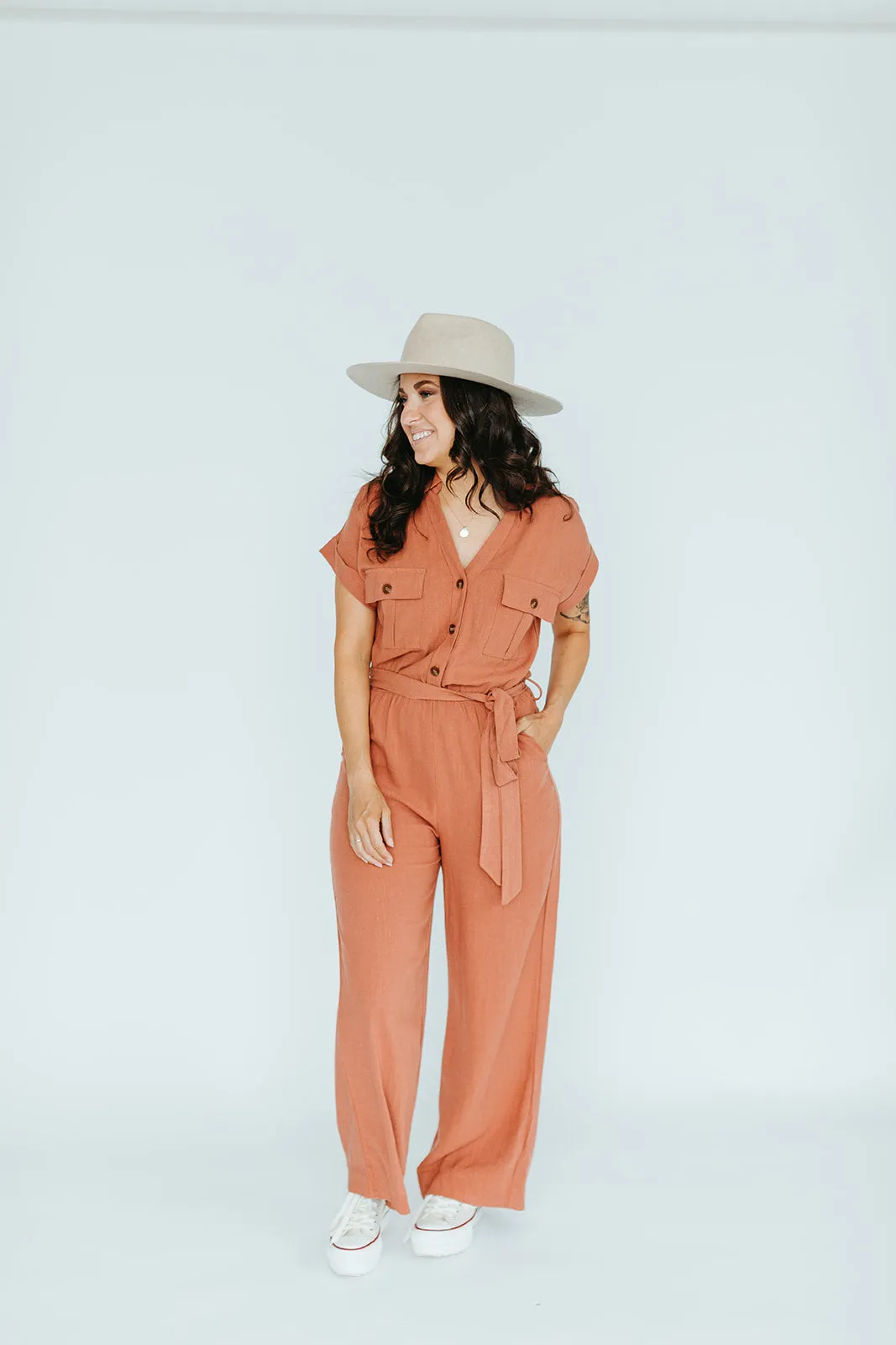 Yesenia Button Jumpsuit